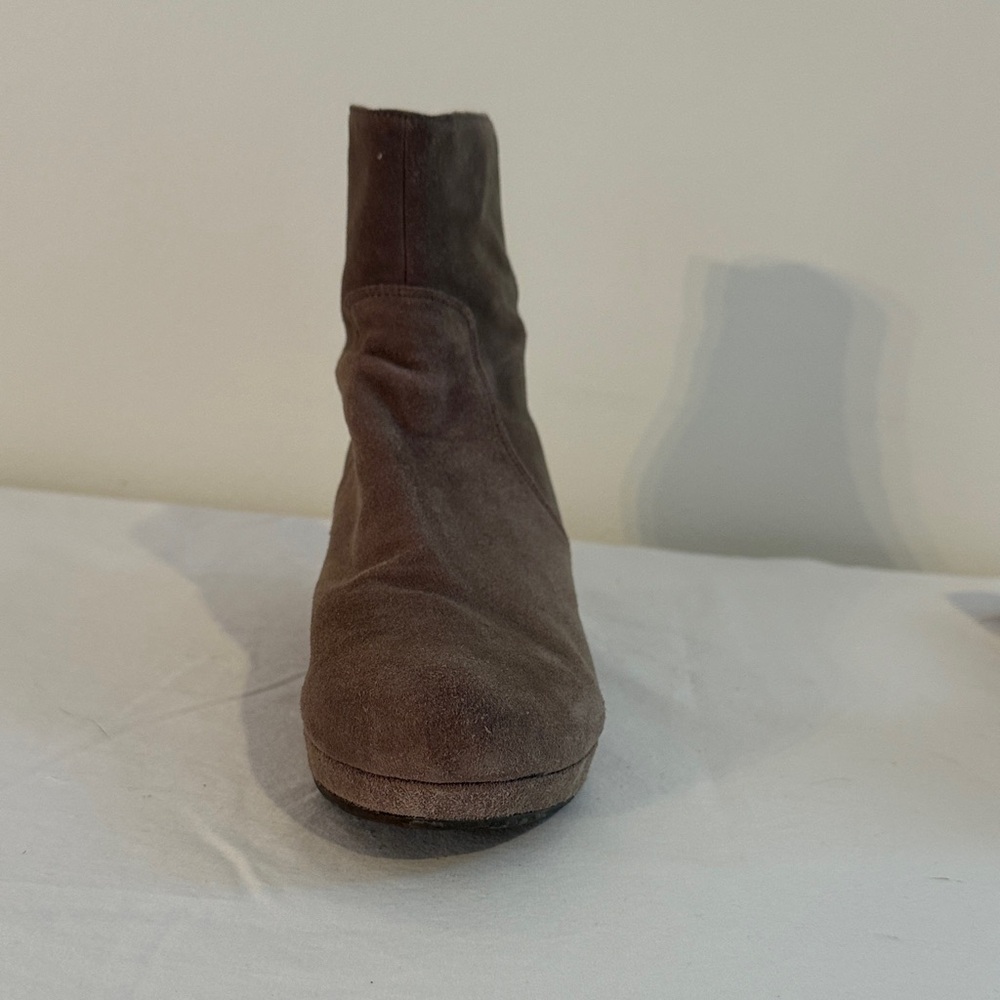 Chocolat Blu Taupe Suede Ankle Boots - Picture 4 of 14